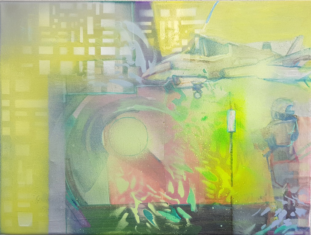SUN FLAMES,30cmx40cm acrylic and spray colours